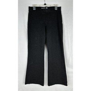 Betabrand Wide Leg Pull On Pants Womens Size Petite MP Gray Stretch Pockets Yoga